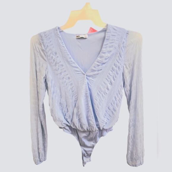 Women's Small blue bodysuit blouse - Picture 1 of 1